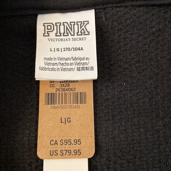 PINK Sherpa Size L brand new with tags size L length 28” bust 42” - Picture 5 of 16